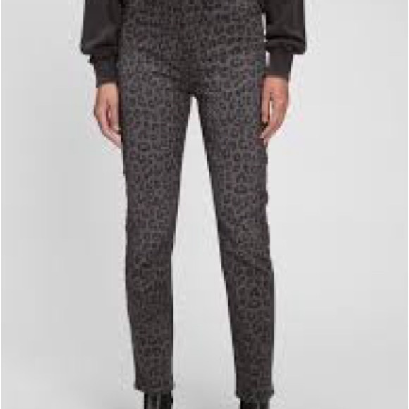 NWT Vintage Slim High Rise Leopard Print 26 - Picture 2 of 5